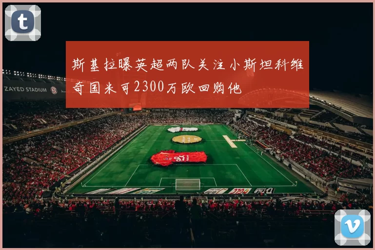 斯基拉曝英超两队关注小斯坦科维奇国米可2300万欧回购他